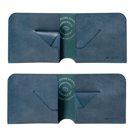 コインケースが取り外せる財布　BI-FOLD WALLET & [FLIP] / BLUE
