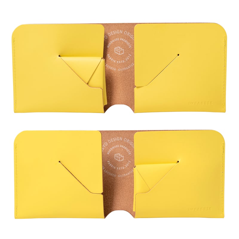コインケースが取り外せる財布 BI-FOLD WALLET & [FLIP] / LEMON