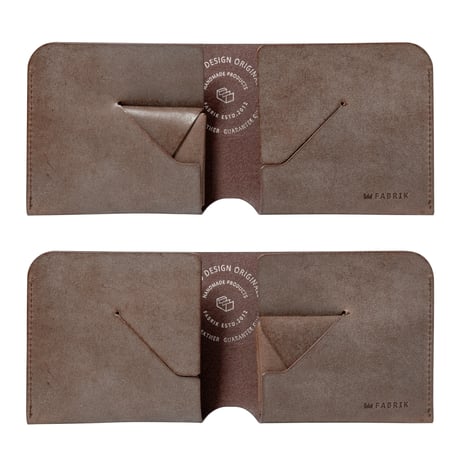 コインケースが取り外せる財布　BI-FOLD WALLET & [FLIP] / CHOCOLATE