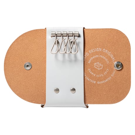 カードも入るキーケース　KEY CASE & CARD / ICE WHITE