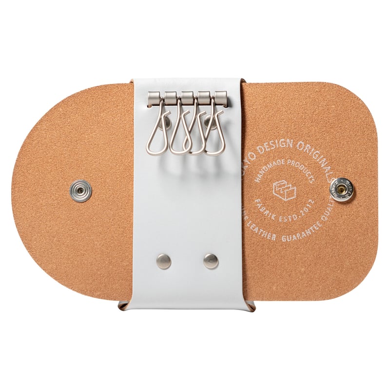 カードも入るキーケース KEY CASE & CARD / ICE WHITE | fabrik