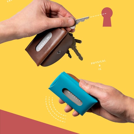 カードも入るキーケース　KEY CASE & CARD / DARK GREEN