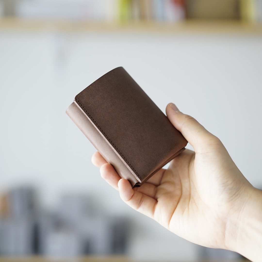 小物 Small Trifold Wallet しっかり入ってコンパクトな財布 TRI-FOLD WALLET / ICE WHITE | f