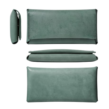コンパクト設計の長財布　LONG WALLET / DARK GREEN