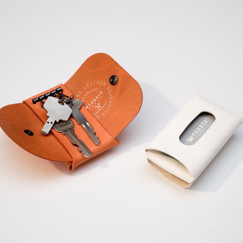 カードも入るキーケース KEY CASE & CARD / BLUE | fabrik