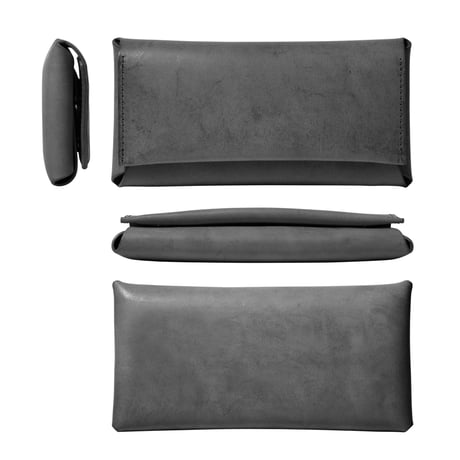 コンパクト設計の長財布　LONG WALLET / BLACK