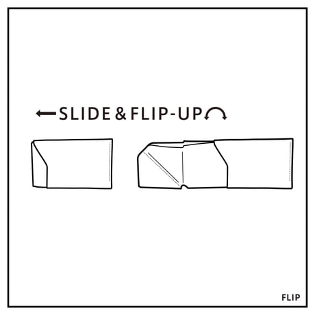 ポップアップケース　FLIP / BLACK