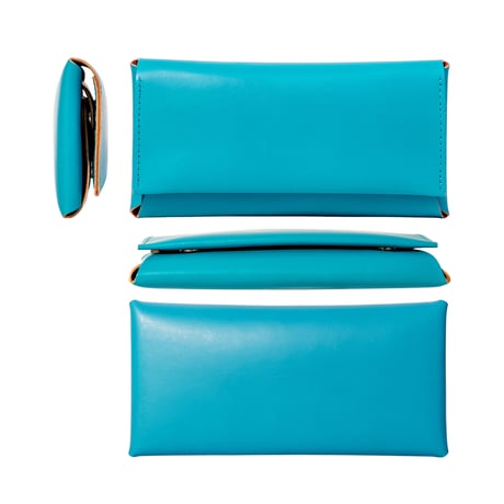コンパクト設計の長財布　LONG WALLET / FABRIK TURQUOISE