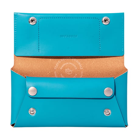 コンパクト設計の長財布　LONG WALLET / FABRIK TURQUOISE