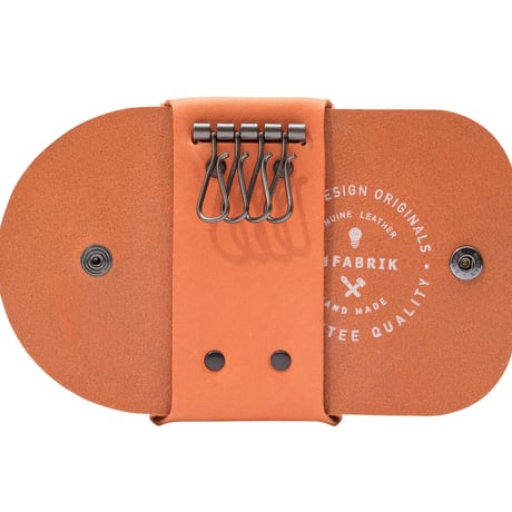 カードも入るキーケース　KEY CASE & CARD / BRICK RED