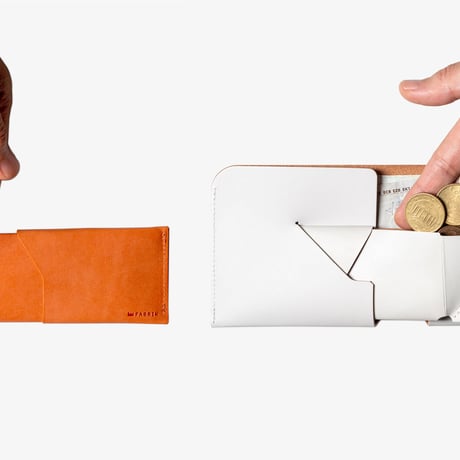 コインケースが取り外せる財布　BI-FOLD WALLET & [FLIP] / CAMEL