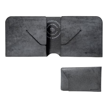 コインケースが取り外せる財布　BI-FOLD WALLET & [FLIP] / BLACK