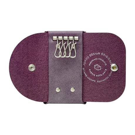 カードも入るキーケース　KEY CASE & CARD / BERRY