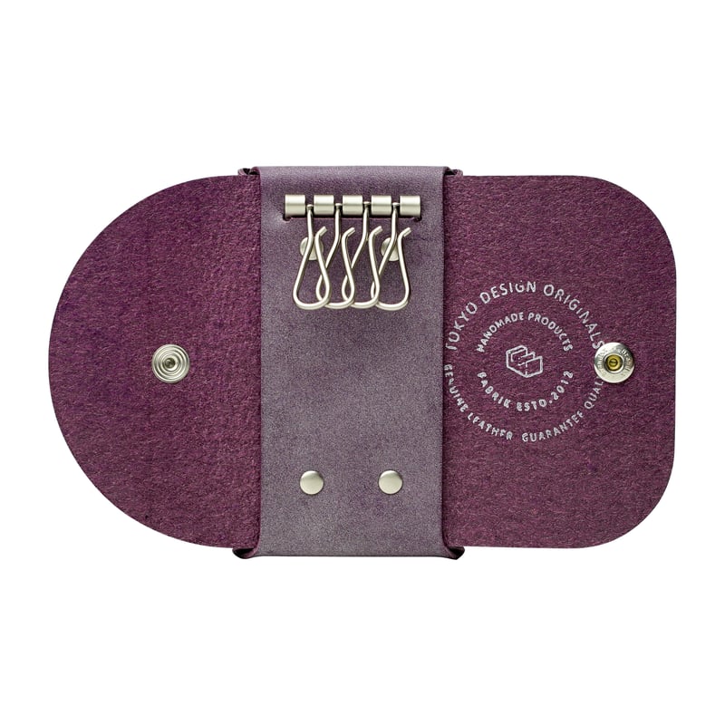 カードも入るキーケース KEY CASE & CARD / BERRY | fabrik