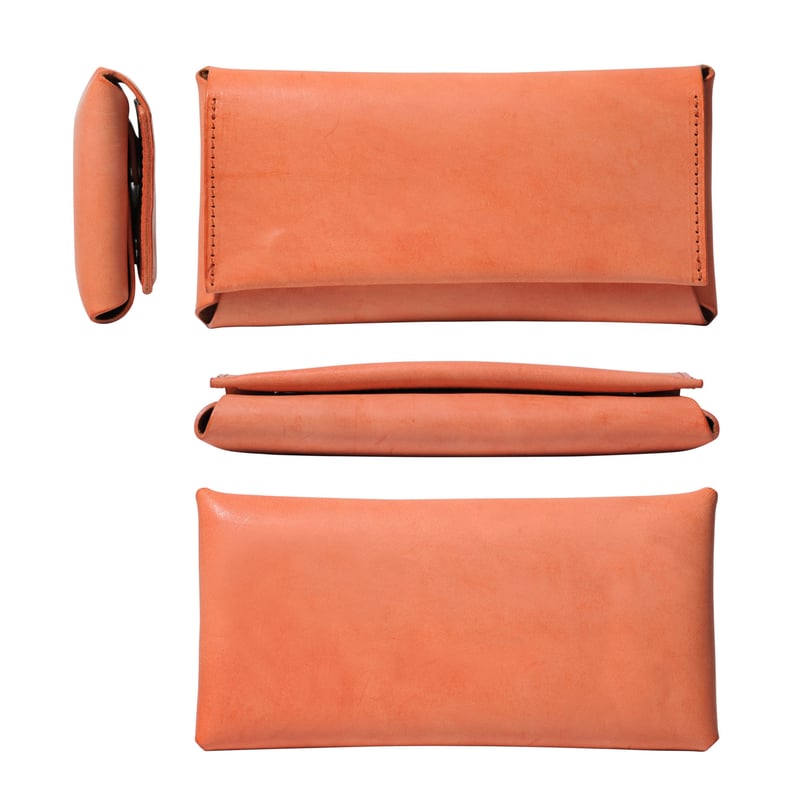 コンパクト設計の長財布 LONG WALLET / BRICK RED | fabrik