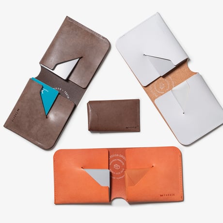 コインケースが取り外せる財布　BI-FOLD WALLET & [FLIP] / FABRIK TURQUOISE