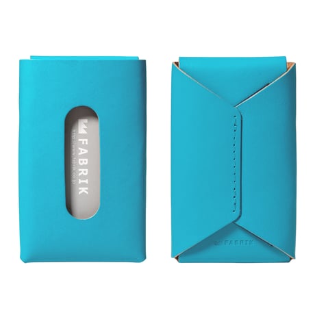 カードケース“10/20”　CARD CASE 10-20 / FABRIK TURQUOISE