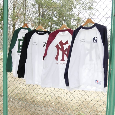 COAST TO COAST RAGLAN L/S T-SHIRTS (BURGUNDY)
