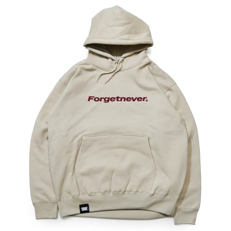 STRAIGHT LOGO HOODIE  (SAND)