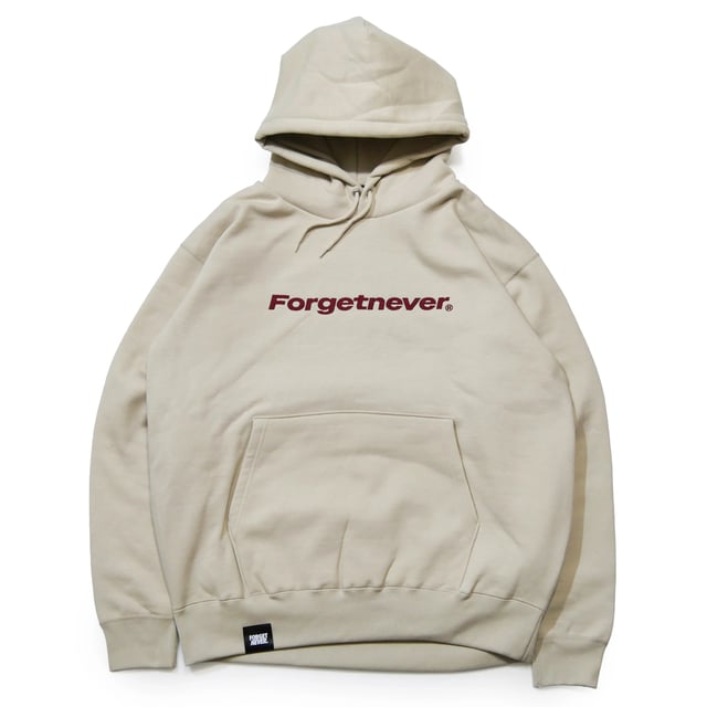 STRAIGHT LOGO HOODIE  (SAND)