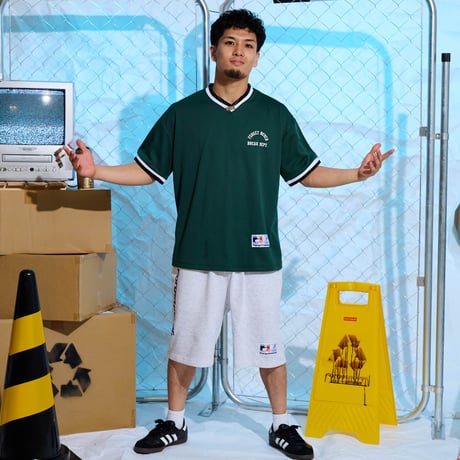LOGO SWEAT SHORTS (ASH)