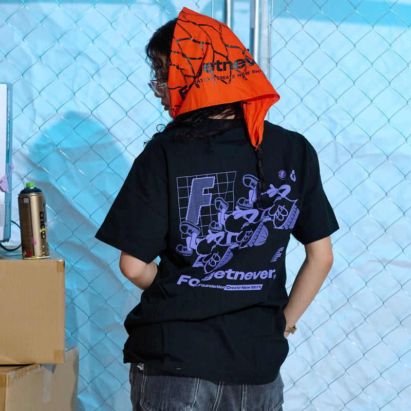 TRI FN BOY T-SHIRTS (BLACK) | FORGET NEVER CLOT