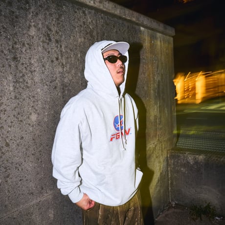 SUW WEAR×FORGET NEVER CLASSIC LOGO HOODIE (ASH)
