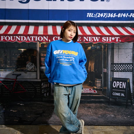 GET YOURS SWEAT SHIRTS(BLUE)