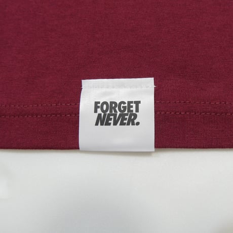 SUW WEAR×FORGET NEVER CLASSIC LOGO T-SHIRTS (BURGUNDY)