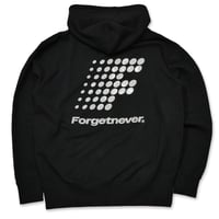 F DOTS LOGO ZIP UP HOODIE (BLACK)