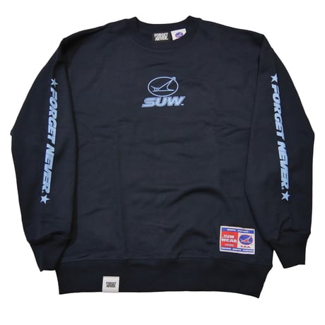 SUW WEAR×FORGET NEVER CLASSIC LOGO SWEAT SHIRTS (NAVY)