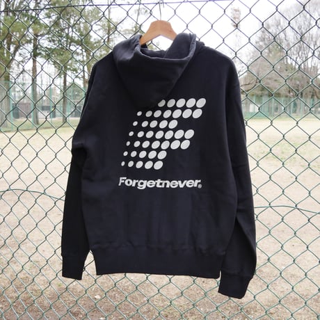 F DOTS LOGO ZIP UP HOODIE (BLACK)