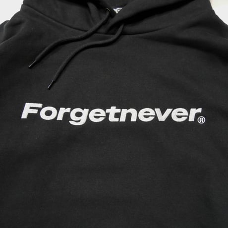 STRAIGHT LOGO HOODIE  (BLACK)