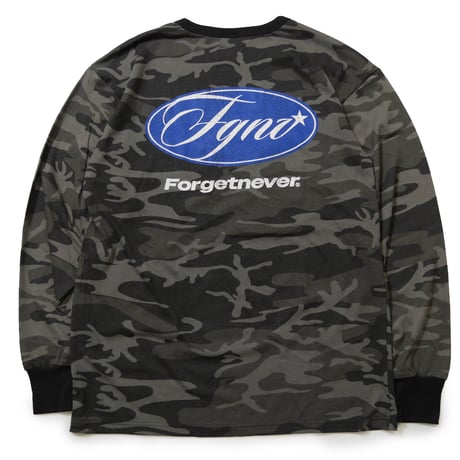 CLASSIC MOTOR LOGO CAMO L/S T-SHIRTS (BLACK CAMO)