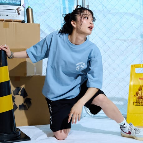 FLOW LIKE WATER T-SHIRTS (L.BLUE)