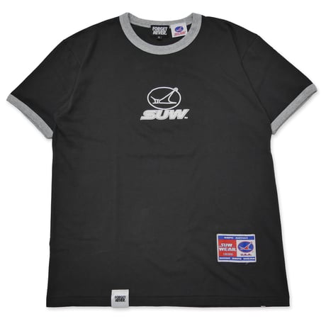 SUW WEAR×FORGET NEVER RINGER T-SHIRTS (SUMI/H.GRAY)