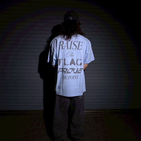 FLAG POINT x FORGET NEVER / RAISE TEE (SKY BLUE)