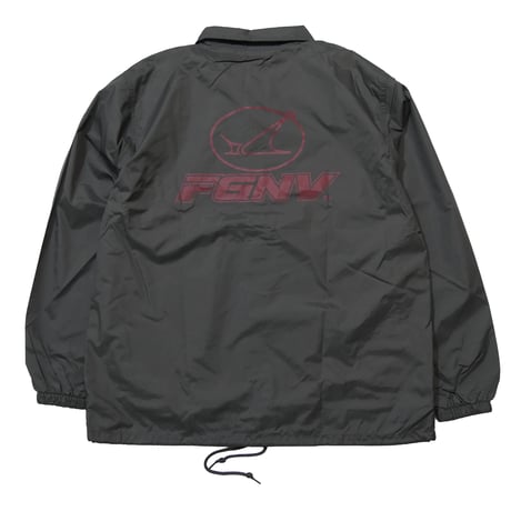 SUW WEAR×FORGET NEVER CLASSIC LOGO COACH JACKET (CHARCOAL)