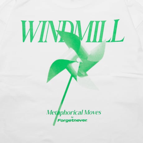 METAPHORICAL MOVES T-SHIRTS"WINDMILL"(WHITE)