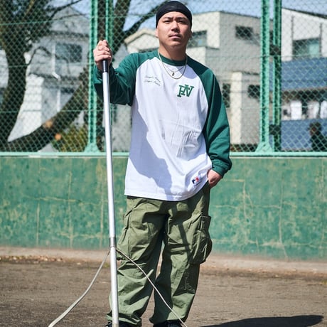 COAST TO COAST RAGLAN L/S T-SHIRTS (GREEN)