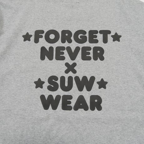 SUW WEAR×FORGET NEVER RINGER T-SHIRTS (H.GRAY/SUMI)
