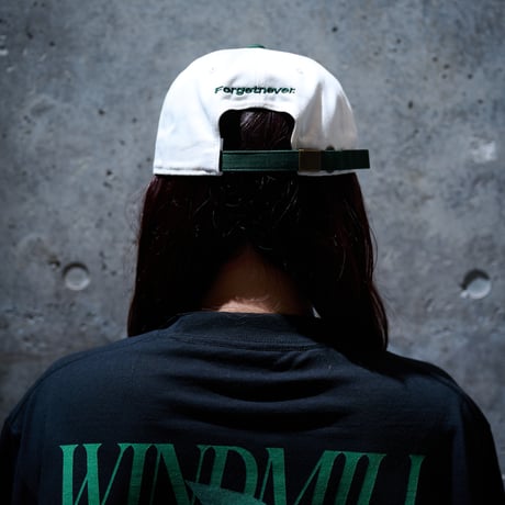 METAPHORICAL MOVES 6PANEL CAP"WINDMILL"(OFF WHITE/D.GREEN)