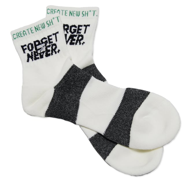 フィルインソックス×FORGET NEVER コラボソックス (WHITE)