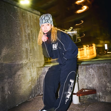 REFLECTIVE TRACK JACKET (BLACK)
