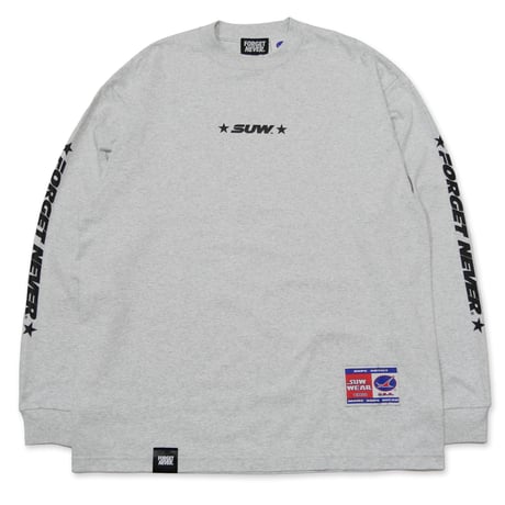 SUW WEAR×FORGET NEVER MOTO LONG SLEEVE T-SHIRTS (ASH)