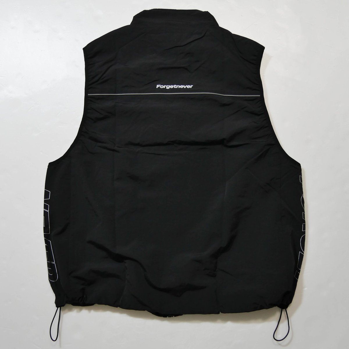 トップス AFB REVERSIBLE NYLON PULLOVER VEST SIDE LOGO NYLON VEST (BLACK) | FORGET NEVER CLO
