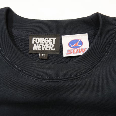 SUW WEAR×FORGET NEVER CLASSIC LOGO SWEAT SHIRTS (NAVY)