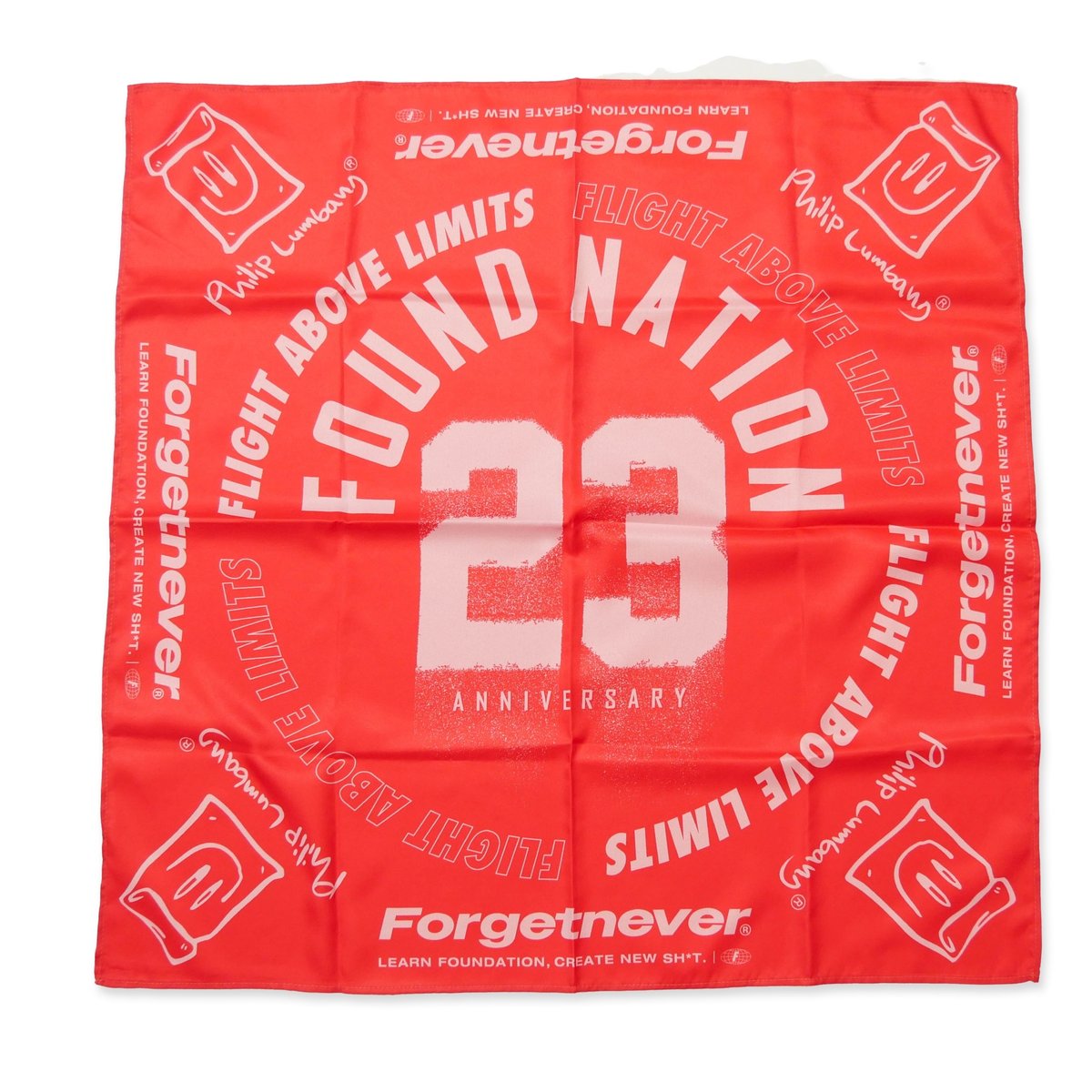 小物 AT LAST BANDANA FN JAM23 BIG BANDANA（RED） | FORGET NEVER CLOTHING.