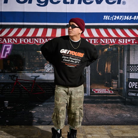 GET YOURS SWEAT SHIRTS(BLACK)