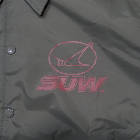 SUW WEAR×FORGET NEVER CLASSIC LOGO COACH JACKET (CHARCOAL)